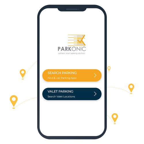 Search & Navigate PARKONIC Locations